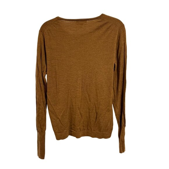 J.Crew Halle Crewneck Merino Wool Sweater Luxury Camel Size L - Picture 5 of 7